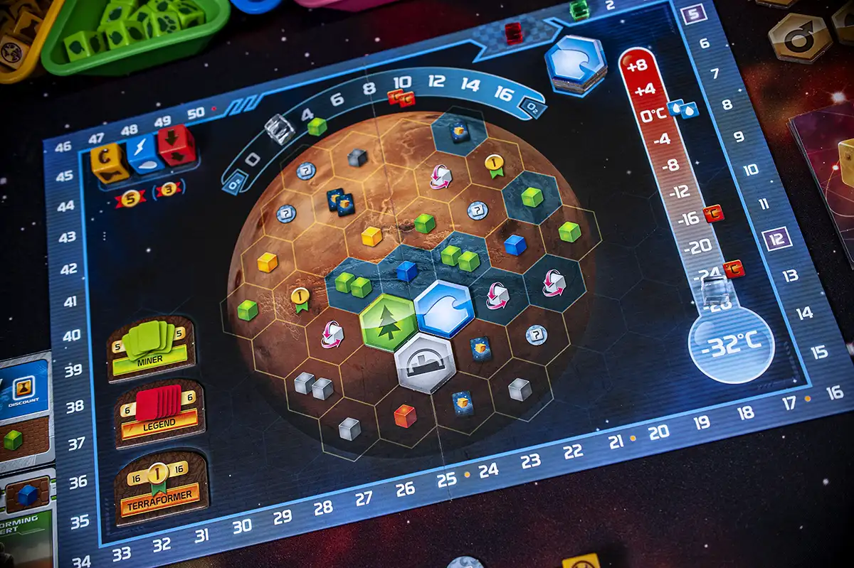 Terraforming Mars: Dice Game - Solo Start (Photo by Kamio)